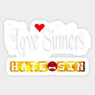 Christian Witness Love Sinners Sticker